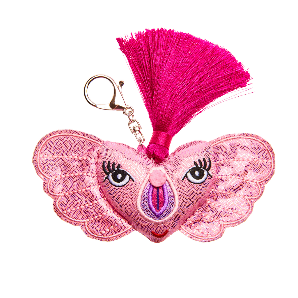 Misbu Pink Heart Bag Charm